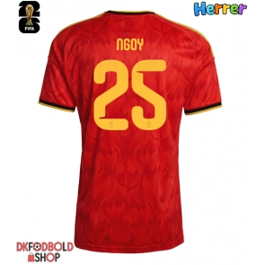 Belgien Nathan Ngoy #25 Hjemmebanetrøje VM 2026 Kort ærmer Belgien Nathan Ngoy #25 Hjemmebanetrøje VM 2026 Kort ærmer